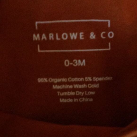 Marlowe & Co. Organic Cotton Knotted Gown 0-3 Months - Picture 2 of 5